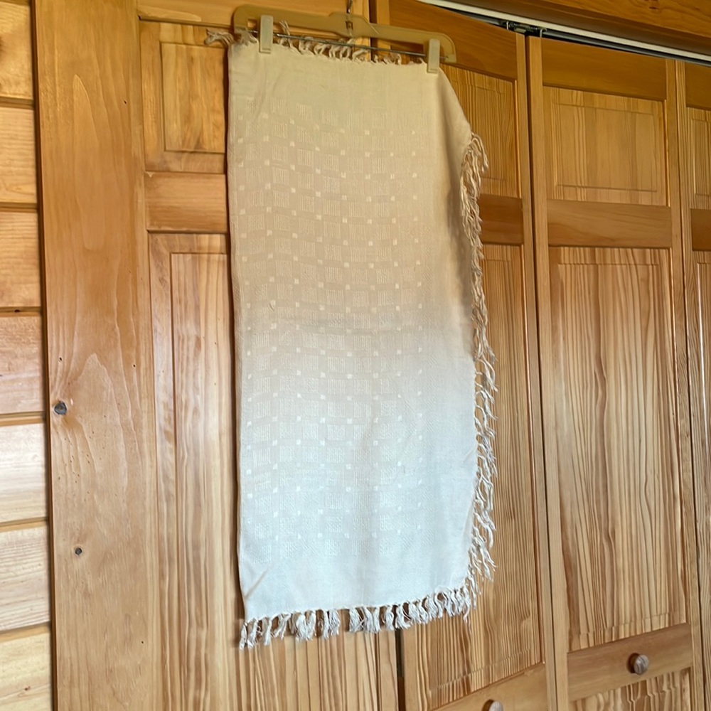 Cream scarf